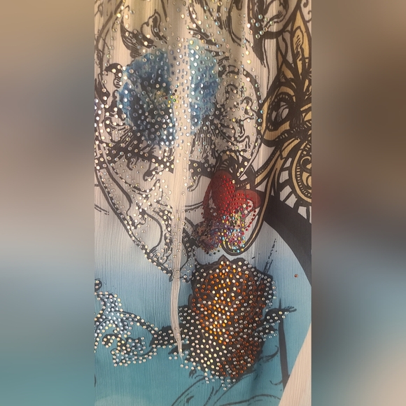 Las Vegas Royalty Size Small Bling Detailed Dress- Excellent Condition - Picture 9 of 14